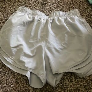 WORN ONCE - Nike Dri-Fit light grey shorts